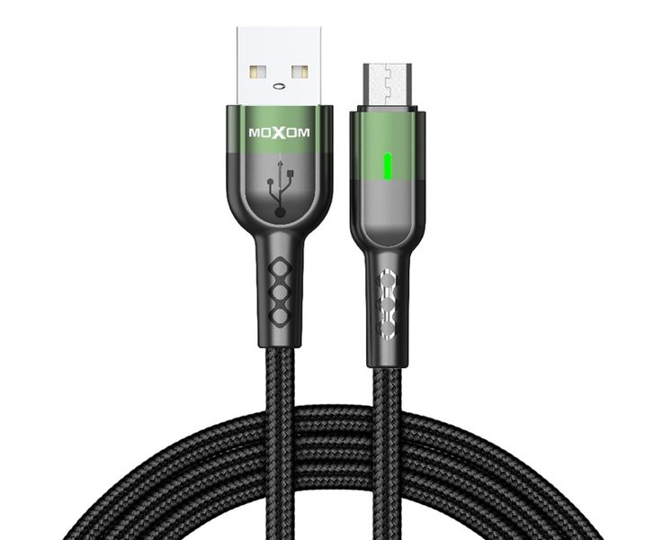 Moxom MX-CB60 Micro USB Cable - 1m Fast Charging with LED Light