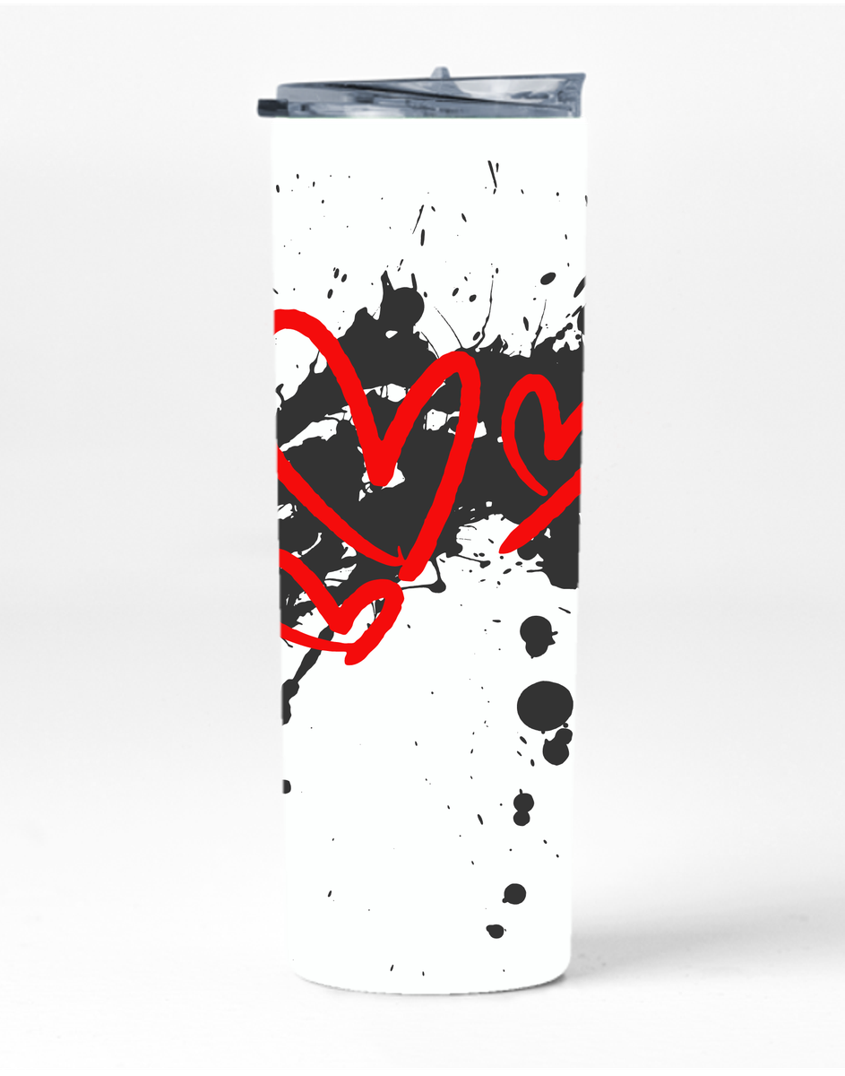 Valentines Day 13 20 Oz Skinny Tumbler Straw Trendy Graphic Present 022 ...