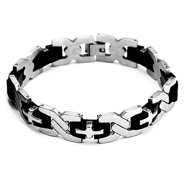 Black Carbon steel Charms &amp; Charm Bracelets Bracelet