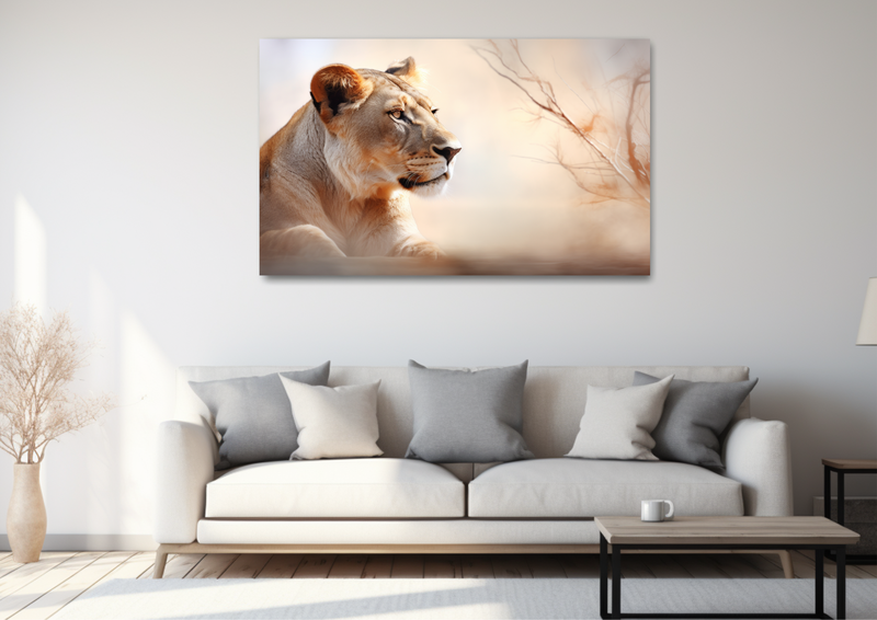Canvas Wall Art - African Grace Lion Abstract - HD0040