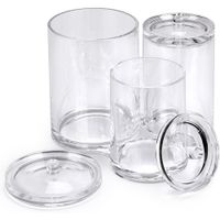 3 Piece Acrylic Clear Bathroom Organizer