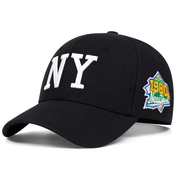 NY Letter Embroidered Baseball Cap, Sun Hat, Hip-Hop Hat