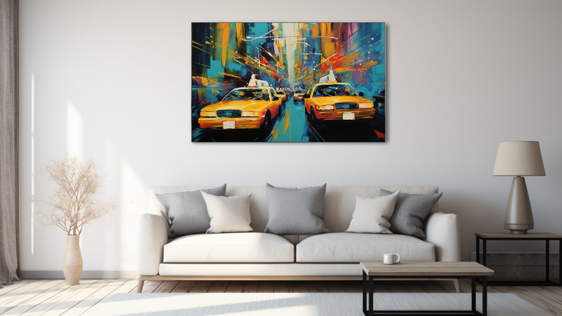 Canvas Wall Art - Taxi Tango Abstract - MT0504