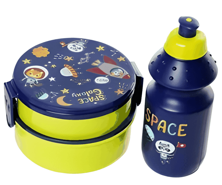 Unicorn Pattern Food Container Kids Plastic School Lunch Box And Bottle