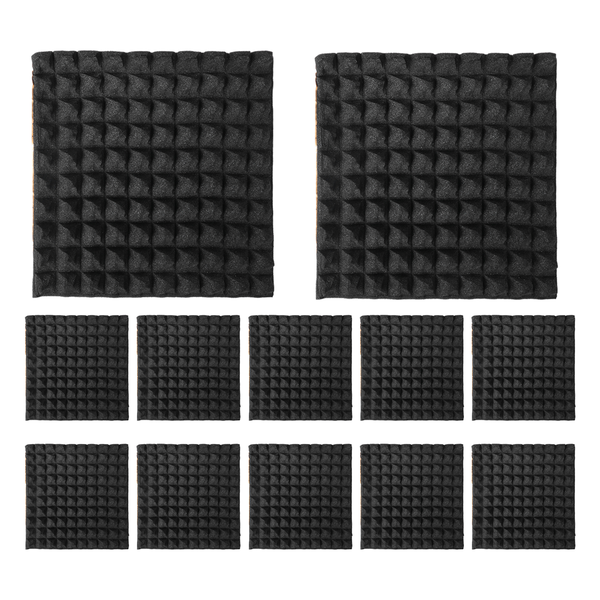 12 Pack Self-Adhesive Sound Proof Panels 2X12X12Inch Acoustic Panels
