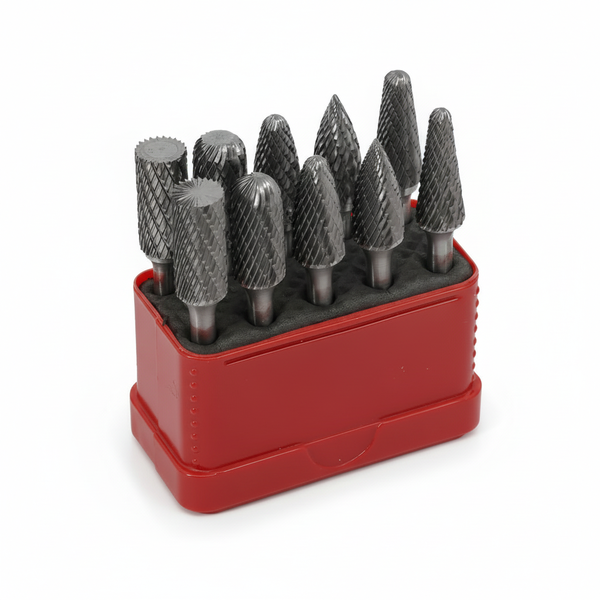 Euroboor Diamond Cut Burrs Set - 10mm Precision Tools For Metal &amp; Wood