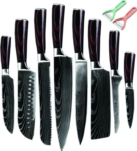 Chef Knife Set For Cutting Meat And Chopping Vegetables
