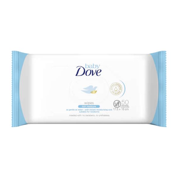 Baby Dove Wipes Rich Moisture - 4 x 50 Wipes