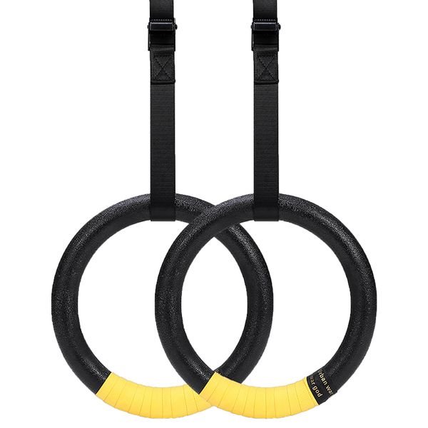 Gymnastic Rings Adjustable Straps Anti-Slip Strength Training ABS Gym