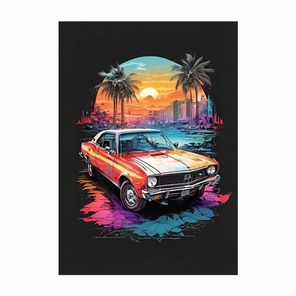 Miami Florida Old School - A1 Poster