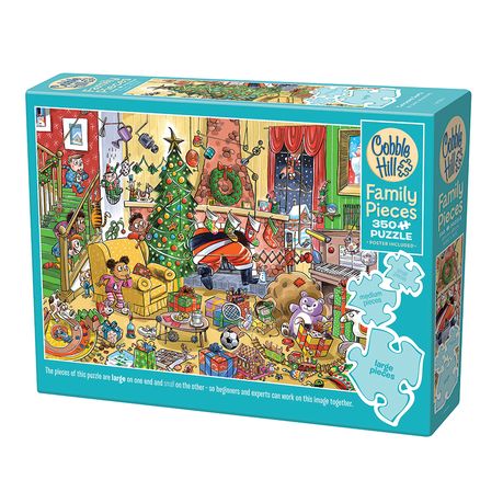 Cobble Hill Catching Santa 350 Piece Family Puzzle Image