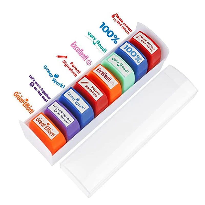 Self-inking Teacher Stamp Set (8pcs) review | Shop Today. Get it ...