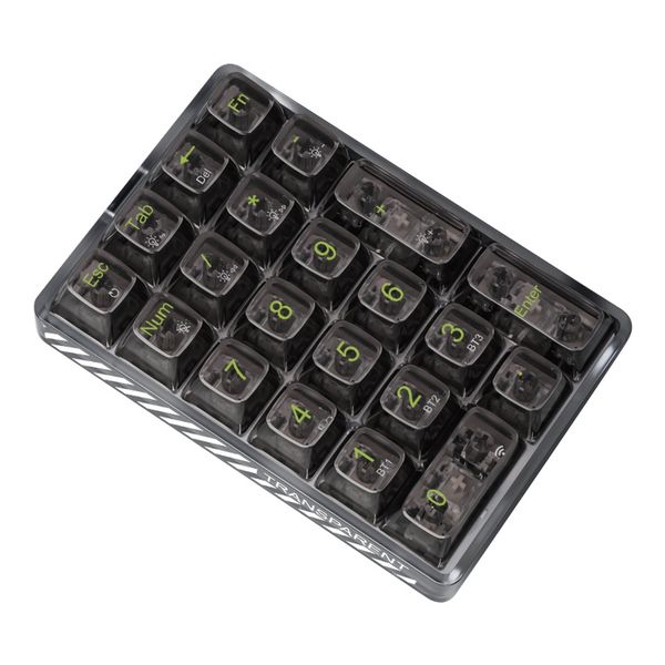 Aula F21 Triple Mode Mechanical Keyboard Transparent 21-Key