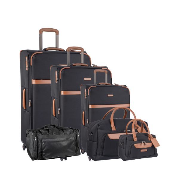 Cellini New Monte Carlo Soft 5 Piece Luggage Set + Free Fold Up Duffle