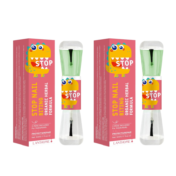 Lanthome anti nail biting liquid for kids - 2-in-1 - 2 pack