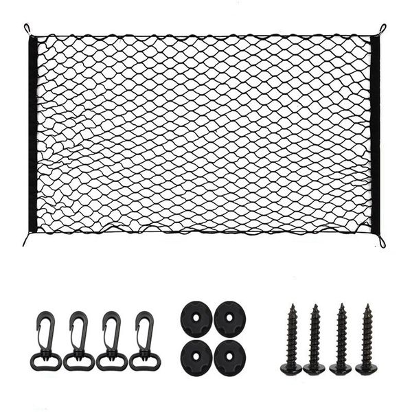 Car Trunk Luggage Storage Net Pocket Set