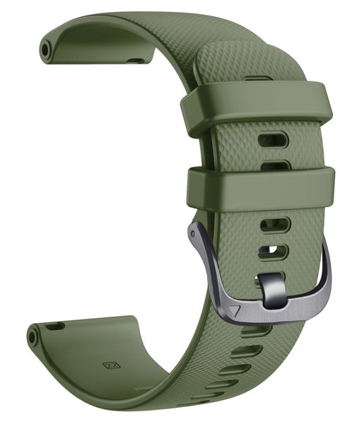 Silicone Strap for Garmin Vivoactive 4S watch(18mm)-Army Green