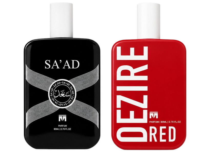 Men's 2-Pack Perfume Set - Sa'ad &amp; Red Dezire 80ml Fragrance Duo