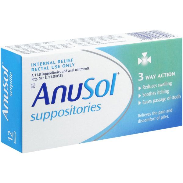 Anusol Suppositories 12 Pack