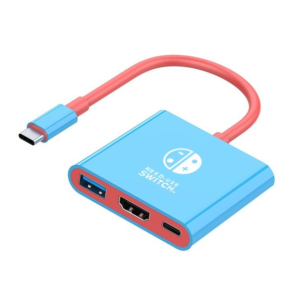 Portable Switch TV Dock Adapter Compatible with Switch1/2 OLED/Steam Deck