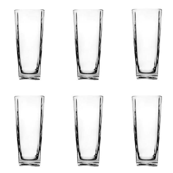 Modern Elegant Drinking Glasses - Set of 6