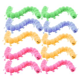 Toy Figet Stretchy Caterpillar Relieve Stress Kids Party Favour Set Of ...