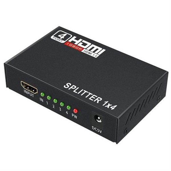 PowerTech 4K@1080p Ultra HD 4 Port HDMI Splitter