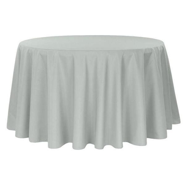 Round Silver Tablecloth 3.4m