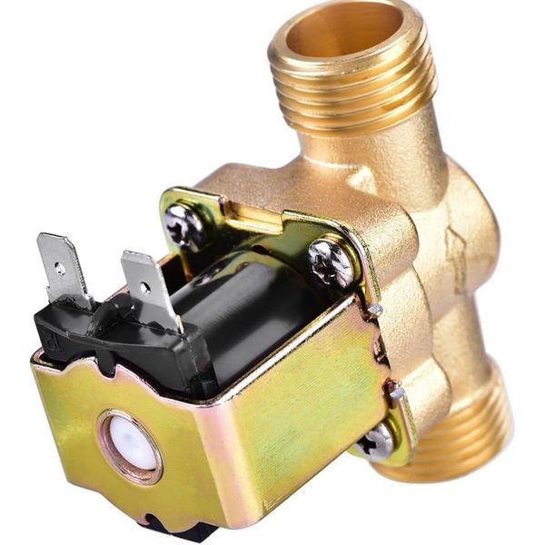 All-copper 4-point solenoid valve water valve-normally closed water inlet