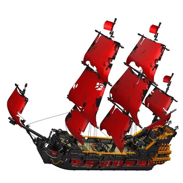 Mould King Queen Anne's Revenge Pirate Ship - 3139 Pieces - 82cm long
