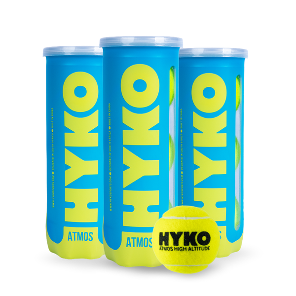 Hyko - Atmos High Altitude Padel Balls - 3 Ball Tin - Triple Pack