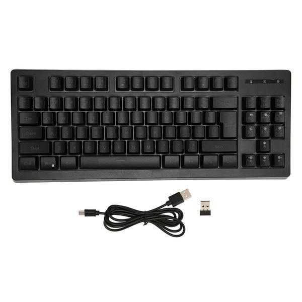 Wireless Keyboard Office 87 Key RGB Rechargeable