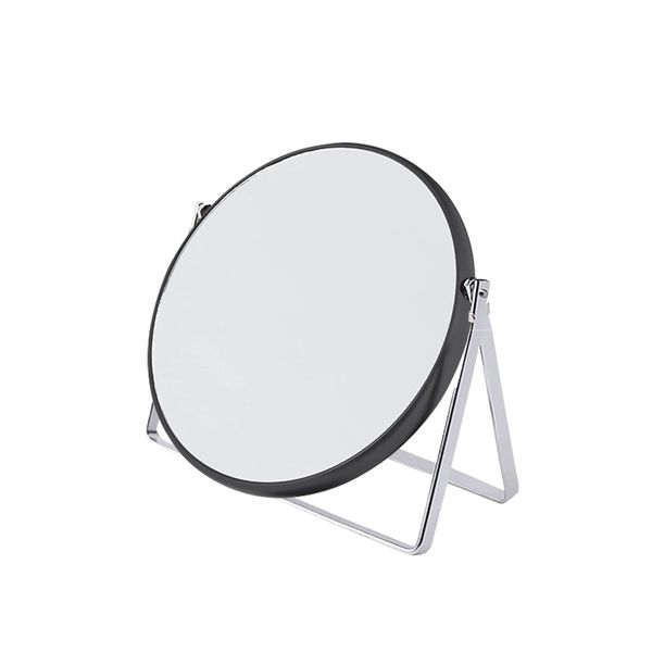 Double Sided Desktop Metal Makeup Mirror - 20cm Height