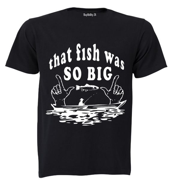 That Fish Was So Big - Mens - T-Shirt - White