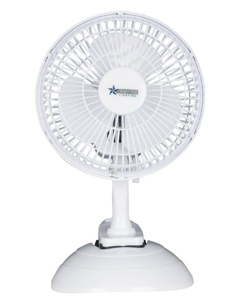 Versatile 6-Inch Clip-On/Table Top Fan in Black or White - FAN012