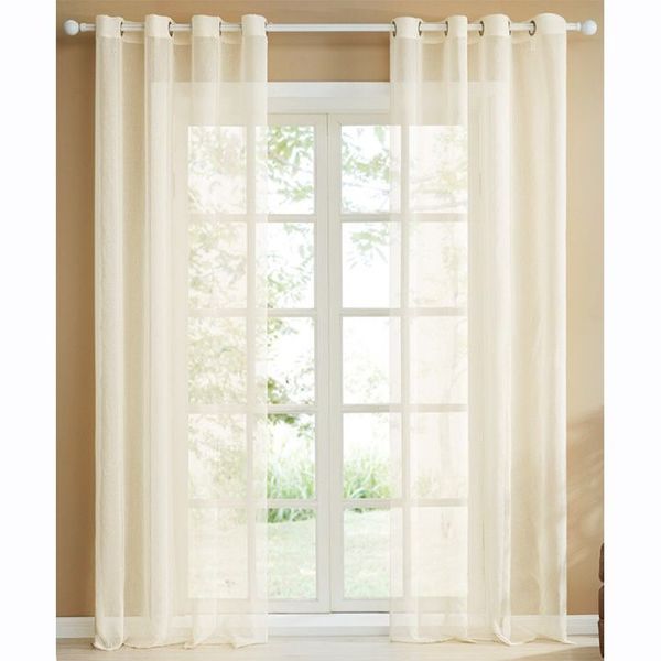 Readymade Curtain 500cmWx240cmH - MysticVoile - Eyelet - Grey