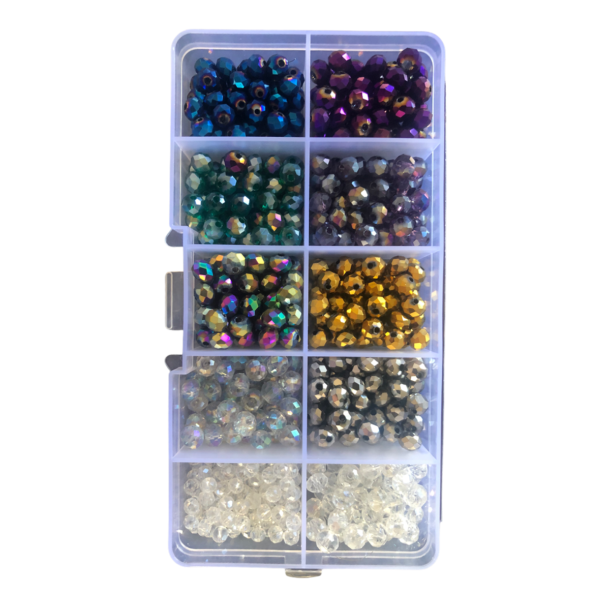 Beads _ 8mm Crystal and Glass AB Variety Pack. 9 Colours (175g) | Shop ...