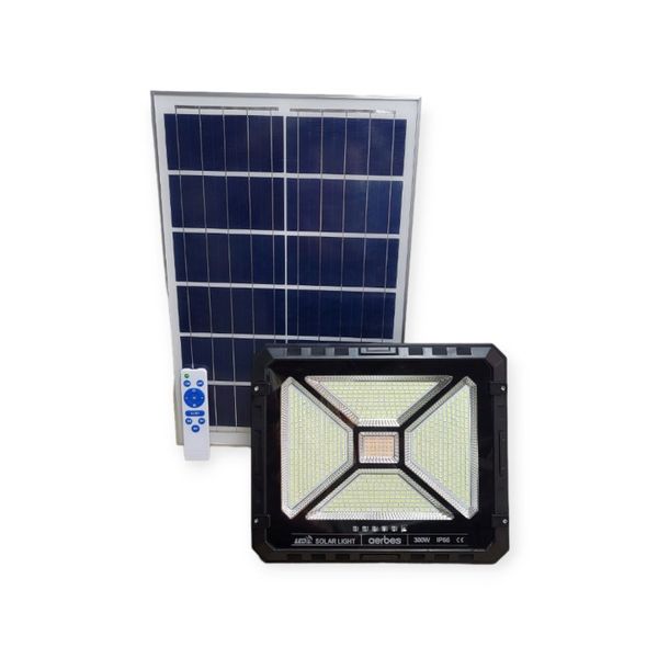 LED Solar Powered Mosquito Repellent Floodlight With Remote Control 300W