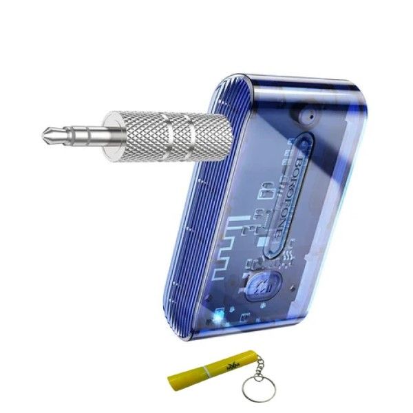 Borofone Transparent In-Car Aux Receiver With MXM Keyring - BC46