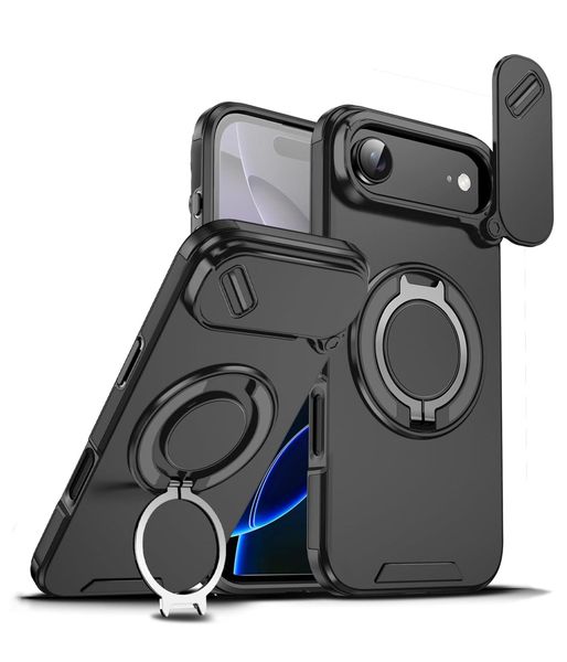 Phone Case With Slide Camera Cover Compatible With iPhone 17 Air 6.6 in