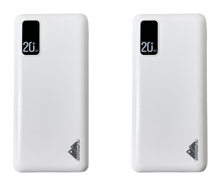 20000Mah Rockman Fast Charger Power Bank pack of 2
