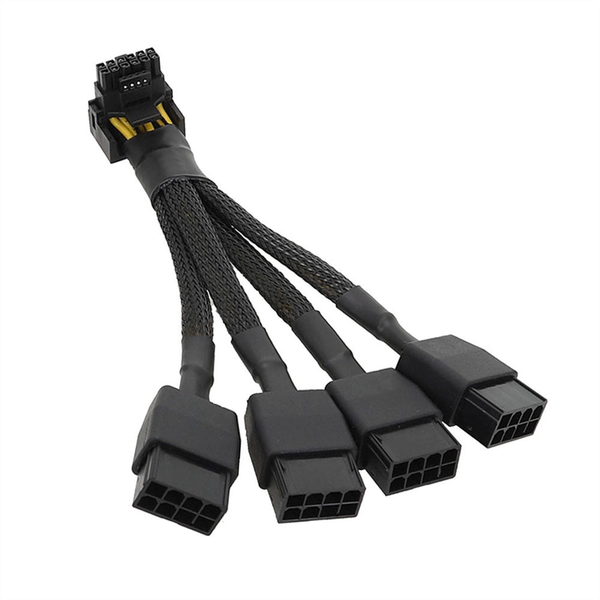 For GPU RTX4090 4X8 Pin PCI-E to 16 Pin Graphics Card Power Cable