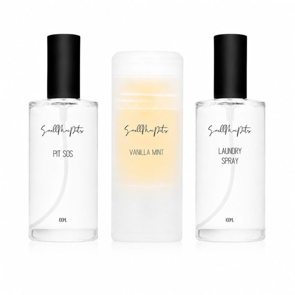 SmellMaiPits - Complete Natural Anti-Odour 3 Piece Starter Kit Set
