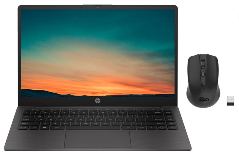 HP G10 Celeron 8GB 512GB NVMe Laptop with SBR Mouse