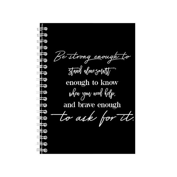 Ask A5 Notebook Spiral Lined Motivational Sayings Graphic Notepad Gift 159