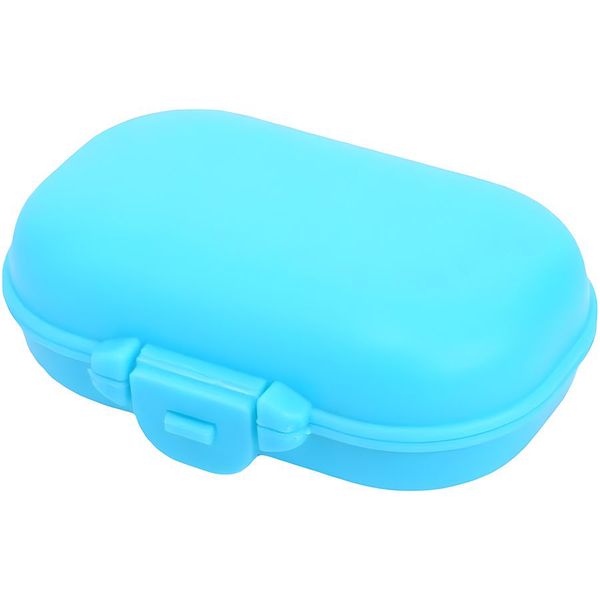 Durable 4 Grid Pill Box - Vibrant Multi-Color Travel Medicine Organizer