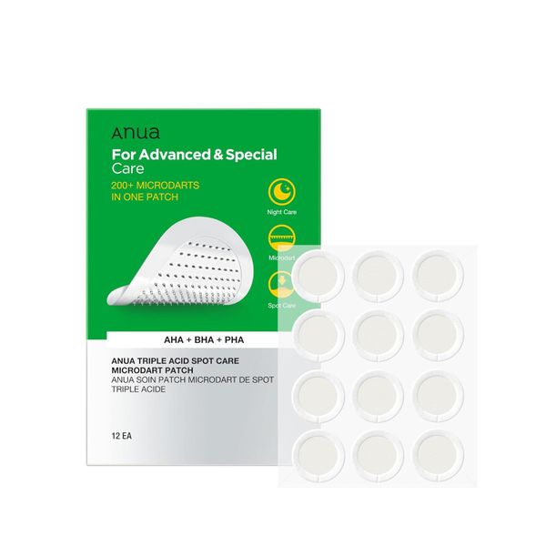 Anua Spot Care Microdart Patch with Triple Acid for Rapid Blemish Treatment