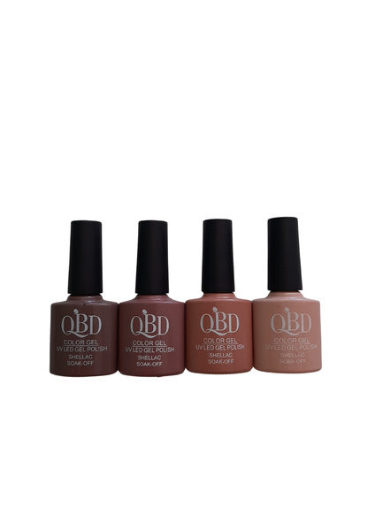 UV/LED Gel Nail Polish Nudes Kit