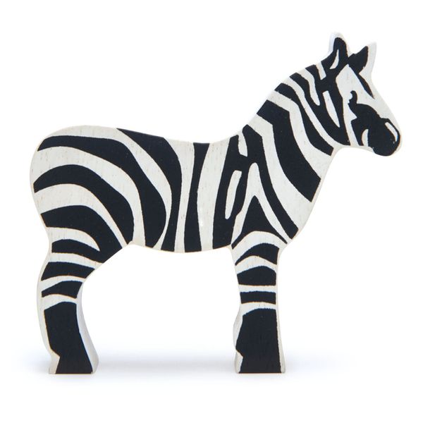 Tender Leaf Wooden Zebra Figurine