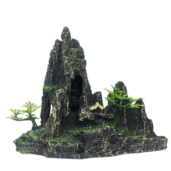 Mountain Landscape Aquarium Ornament 21 cm
